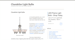 Desktop Screenshot of chandelierlightbulbs.com