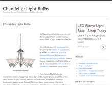 Tablet Screenshot of chandelierlightbulbs.com